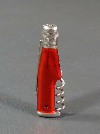 1930s Vintage Pocket Folding Knife Penknife Corkscrew Bottle Shaped Tool