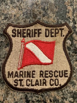 St Clair Co Michigan Police Sheriff Dept Patch Marine Rescue