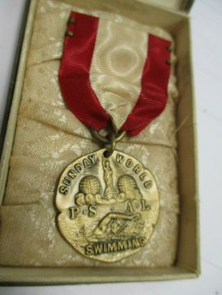 Dieges & Clust Sunday World P.  S.  A.  L.  Swimming Antique Bronze Medal