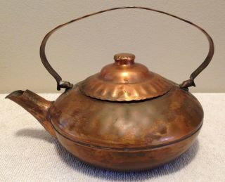 Vintage Gregorian Hand Hammered Copper Tea Kettle