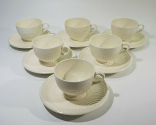 6 Antique Wedgwood of Etruria & Barlaston Edme Pattern Cups & Saucers. 2