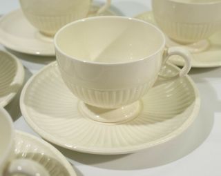 6 Antique Wedgwood of Etruria & Barlaston Edme Pattern Cups & Saucers. 4
