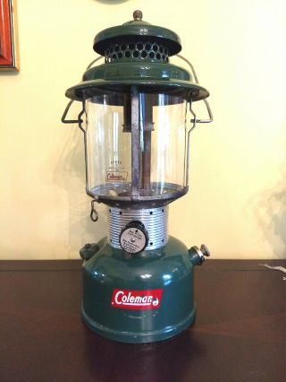 Vintage 1963 Coleman Green 2 - Mantle Lantern Model 220e Sunshine Of The Night