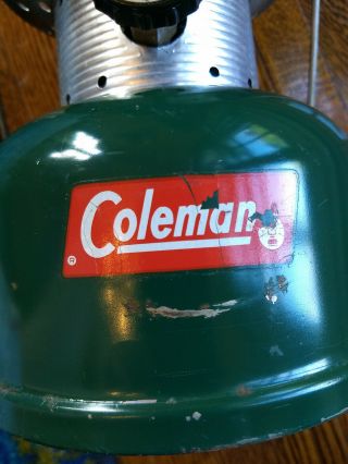 Vintage 1963 Coleman Green 2 - Mantle Lantern Model 220E Sunshine of the Night 7