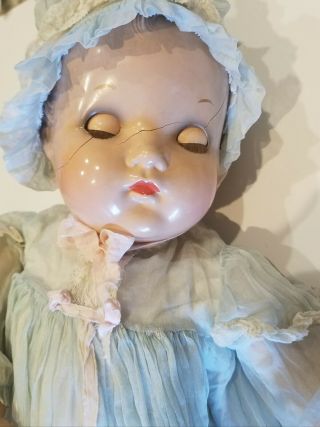 Antique Madame Alexander 21 " Composition &cloth Doll 1940 