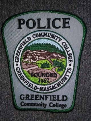 Greenfield Community College Massachusetts Ma Police Patch
