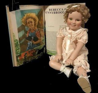 Shirley Temple Toddler Porcelain Doll By Danbury,  Plus Vintage Book