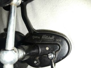 Vintage Garcia Mitchell 308 Spinner Reel Made In France Open Face Fishing Reel 2