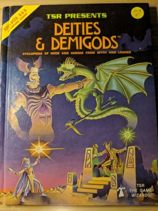Vintage 1980 Dungeons & Dragons Advanced Deities & Demigods Book 1st Edition