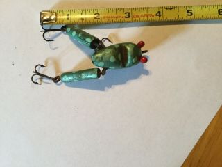 Antique Wooden Fishing Lure And Very Old Hooks 3