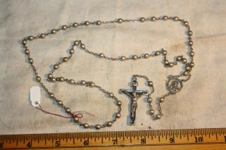 Antique Sterling Rosary Beads SF Hallmark 2