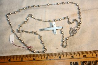Antique Sterling Rosary Beads SF Hallmark 6