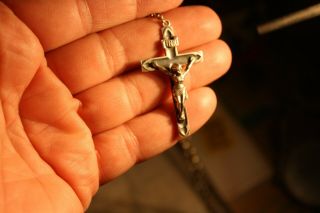 Antique Sterling Rosary Beads SF Hallmark 7