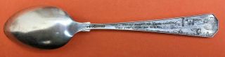 BIG 6” VIEW OF CHICAGO IN 1835 ILLINOIS STERLING SILVER SOUVENIR SPOON 4
