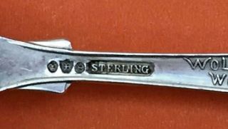 BIG 6” VIEW OF CHICAGO IN 1835 ILLINOIS STERLING SILVER SOUVENIR SPOON 5