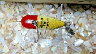 Vintage Heddon Tiny Torpedo Topwater Fishing Lure - Tackle Box Find 4