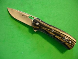 Ntsa Buck Usa 3 3/4 " Closed Liner Lock Pocket Knife 341 2013