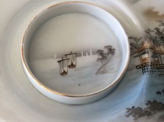 3 x Japanese Kutani Cups And Biscuit Plates,  Early 20th Century Pre WW2 8