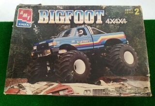Vintage Amt/ertl Bigfoot 4x4x4 Monster Truck 1/25 Scale Model Kit 8138 Unbuilt