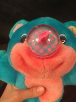 Playskool Nosy Bear Chexter Blue Plush Balloon Nose Vintage Stuffed 1987 Toy 4