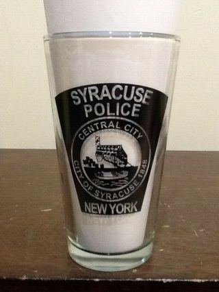 Syracuse Police York Pint Glass