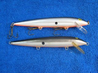 Rapala Husky 13 Topwater Fishing Lures Two Vintage Wood Lures H13 - SD One Is NIB 3