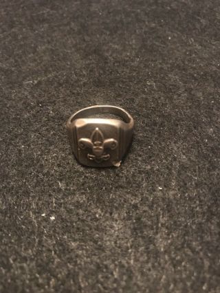 Vintage Sterling Silver Boy Scout Ring
