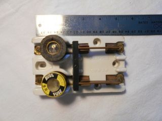 Vintage Porcelain Electric Knife/Blade Switch and Fuses 