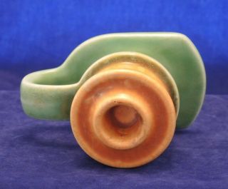 ART DECO BESWICK CANDLE HOLDER STICK GREEN & BROWN 4 4