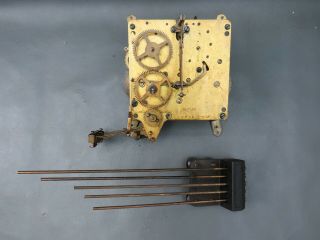 Vintage Kienzle Mantel Clock Movement And Chimes For Repair Or Spares