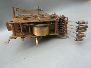 Vintage Kienzle mantel clock movement and chimes for repair or spares 4