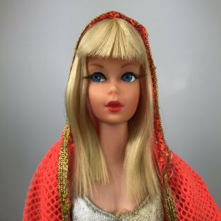 Vintage 1969 Dramatic Living Barbie Blonde Hair Mod