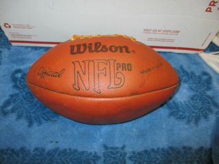 Vintage Wilson Pro Usa Made Nfl Afc Nfc Football Leather Laced