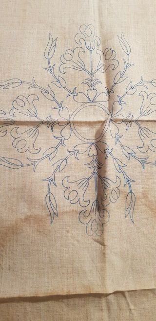 Linen Cushion Cover Ready To Embroider Transfer Printed Arts & Crafts Pattern