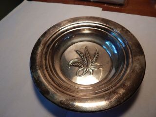 Vtg Reed Barton Sterling Silver Wheat Nut Candy Dish X795 - 87.  6 Grams 6 In Across