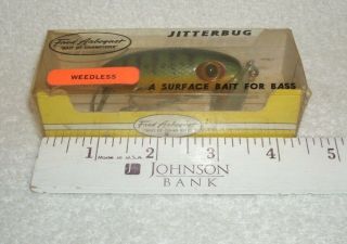 Vintage Fred Arbogast Jitterbug Fishing Lure Bv Tough