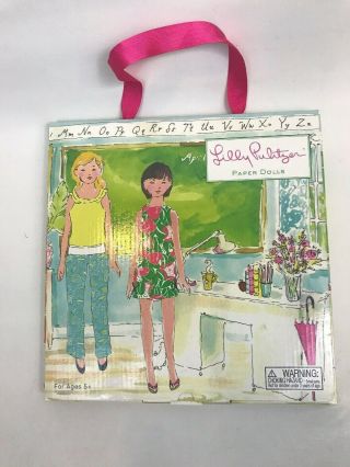 Lilly Pulitzer Paper Dolls School Scene Camping Clothes Accessories Peel & Stick