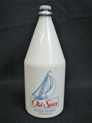 Vintage Shulton Old Spice After Shave 6.  37 Fl Oz White Bottle Gray Star Cap 1993