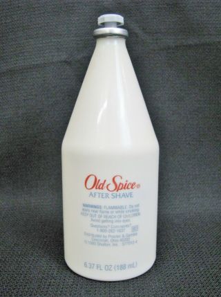 Vintage Shulton Old Spice After Shave 6.  37 Fl Oz White Bottle Gray Star Cap 1993 2
