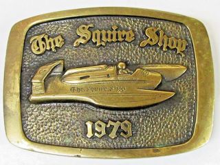 1979 The Squire Shop Limited Edition 48 Hydroplane Boat Racing Belt Buckle