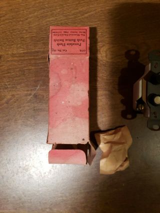 Vintage Monowatt Single - Pole Mother of Pearl Push Button Switch 4
