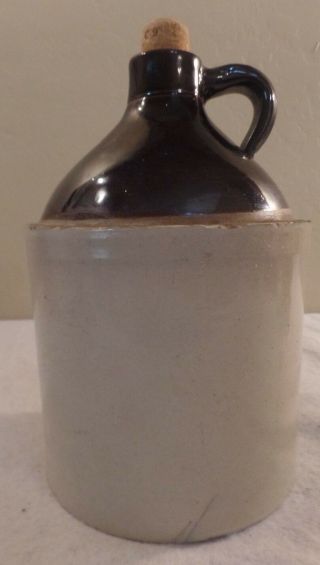 Vintage Western Stoneware Jug 1 Gallon Whiskey Moonshine