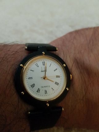 Vintage Dunhill Quartz Watch Order Wear To Strap See.