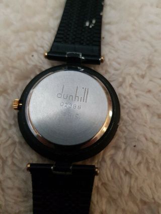 Vintage Dunhill Quartz Watch Order Wear To Strap See. 2