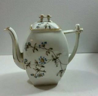 Antique Charles Field Haviland Cfh Gdm Limoges 8 3/4 " Teapot
