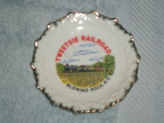 Tweetsie Railroad Train Miniature Souvenir Plate Blowing Rock Nc