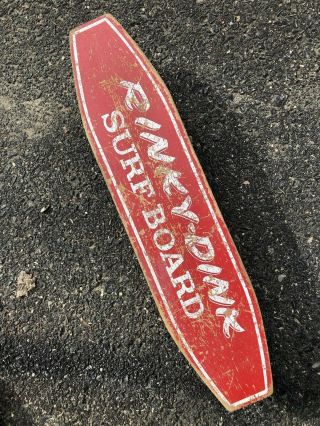 Vintage Rinky Dink Surfboard Skateboard Surf