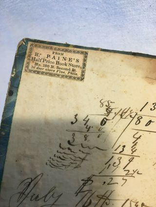 Antique Handwritten Day Ledger 1847 - 8152 Luzerne County PA 5