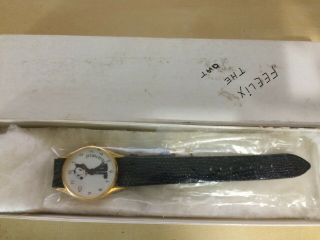 VINTAGE Felix The Cat Wrist Watch by Bright Ideas of SF CA 1989 Leather band 5