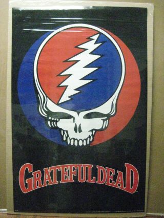 Skull Vintage Poster Rock Band Greatful Dead 1976 Inv G4681